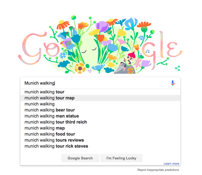 Google autocomplete