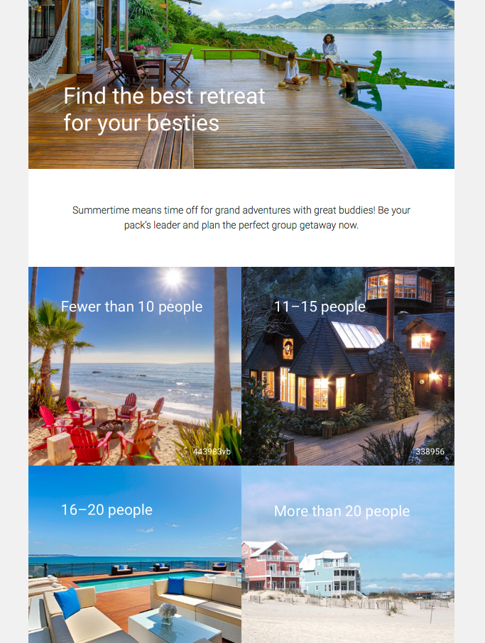 email marketing turismo esempio